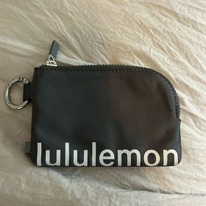 Brand new gray lulu card pouch